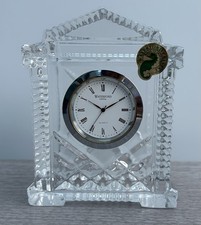 Waterford Crystal Clock Signed & Labelled Waterford Ireland