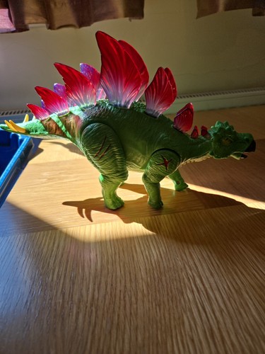 Two robotic alive stegosaurus - two,