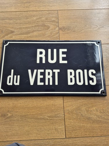 Original french enamel street - french,