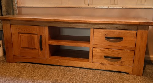 Solid oak stand sideboard - solid, tv
