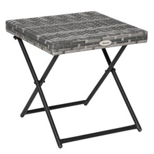 Outsunny folding square - square, rattan