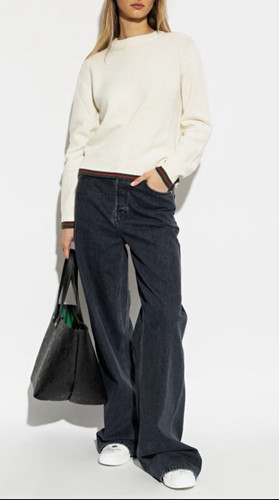 Gucci cream wool knit crew - knit,