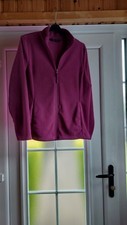 Ladies size M  beautiful Grape coloured full zip front warm v cosy fleece jacket