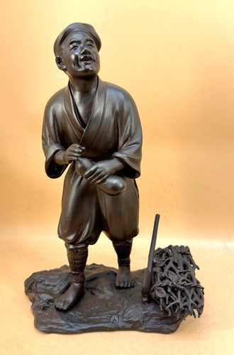 Japanese meiji bronze okimono - japanese,