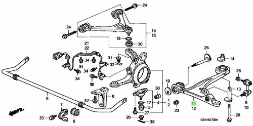 Front lower control arm - front,