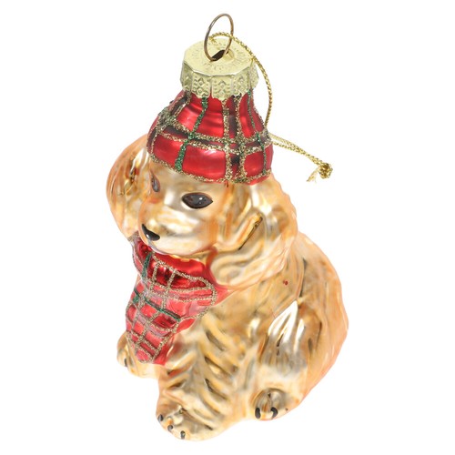 Dog figure glass christmas - figure,