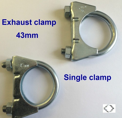 Exhaust clamp bolt 43mm 1 - exhaust, clamp,