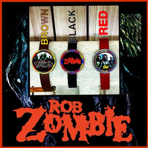 Rob zombie three leather band - zombie,