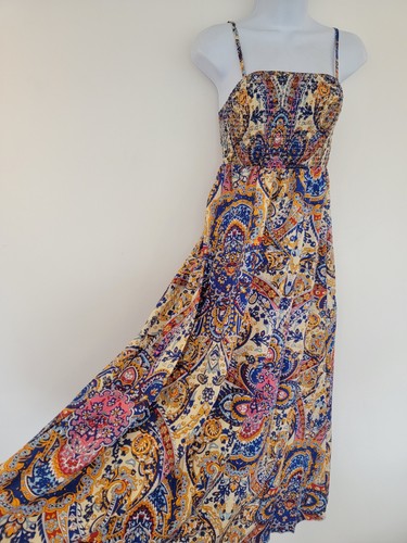 Beach dress paisley print boho - beach,