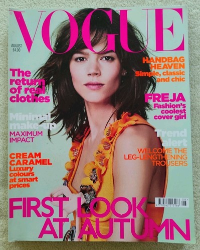 Vogue british aug - vogue, cover