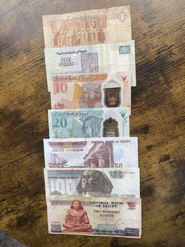 Egyptian banknote collector - banknote,