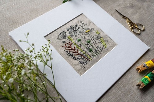 Irish stamped embroidery kit - irish,