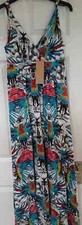 FIRETRAP WOMENS MAXI FLORAL PARROT DRESS EXTRA SMALL NEW WITH TAGS