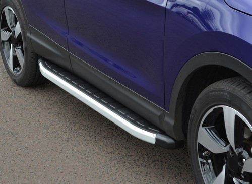 Aluminium side steps bars - aluminium,