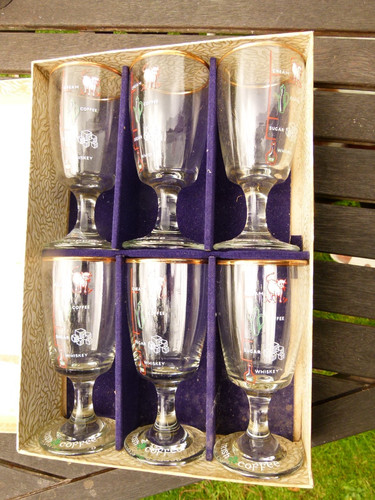 Vintage irish coffee glasses - vintage,