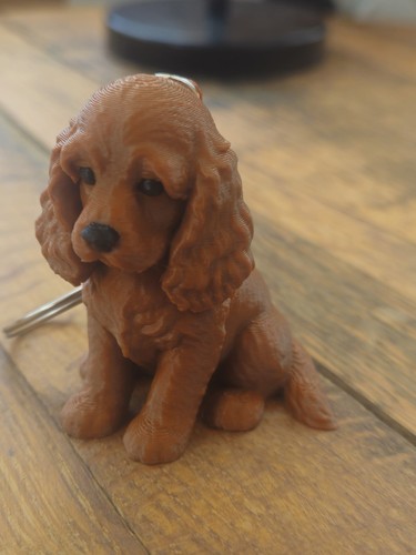 Cocker spaniel dog keychain - dog,