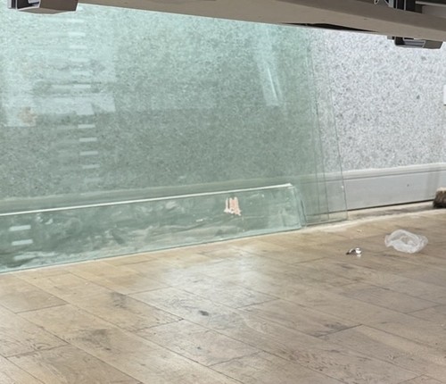 Toughened glass panels - x,