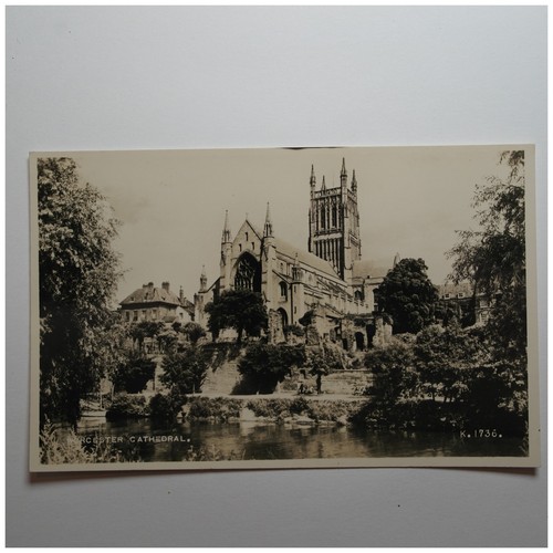 Worcester cathedral real photo - cathedral,