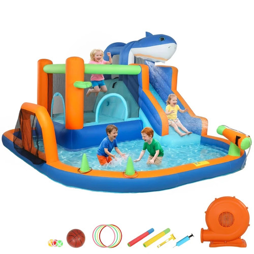 Inflatable bouncy castle - castle, for