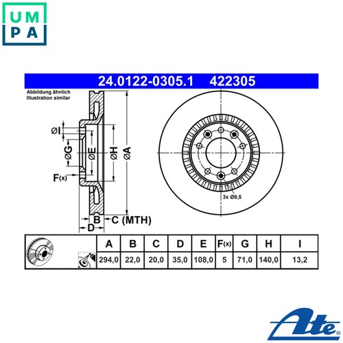 Brake disc 0122 - brake,