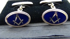 Masonic Cufflinks Gold Plated