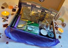 Wiccan Altar starter set pagan witchcraft crystal decor spoon herb box magic