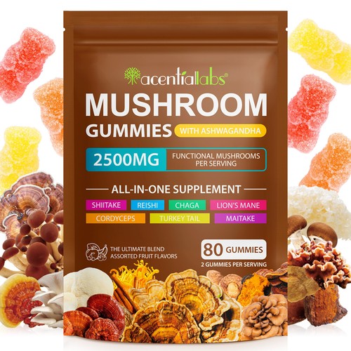 Mushroom gummies 2500mg - gummies,
