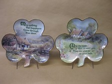 2 Irish Blessings Plates Franklin Mint Fine Porcelain ~ Hilary Scoffield~ Ltd Ed