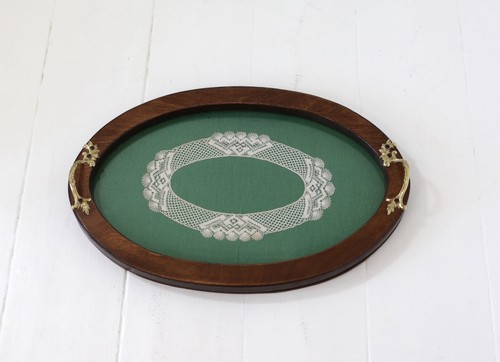 Vintage wood glass - wood, top