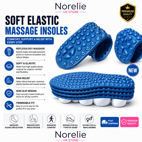 Pairs insoles foot massage - foot,