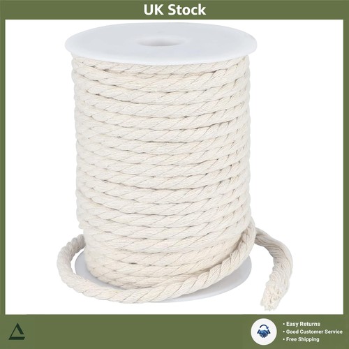 Soft cotton macrame rope 6mm - cotton,
