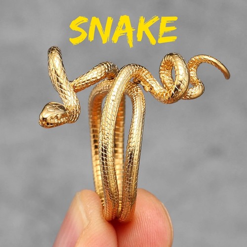 Vintage snake ring gothic punk - gothic,
