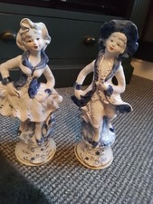 2 large Capodimonte porcelain