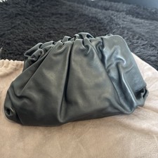 Final Price - BOTTEGA VENETA Leather Pouch Clutch Bag - Black