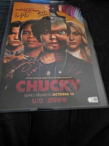 Chucky cast signed - signed, brad