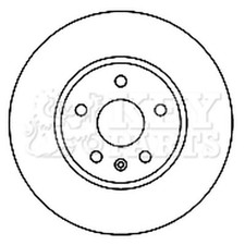 2x Brake Discs Vented For