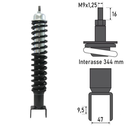 Rear shock absorber - shock,