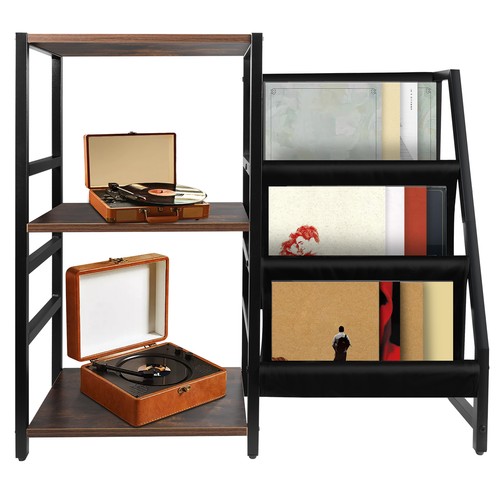 Record player stand with - record,