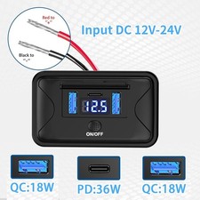 12V-24V RV USB Power Outlet