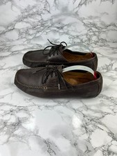 Timberland Collezione Moccasin Loafers Mens UK 8.5 Brown Lace Up Comfort Shoes