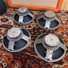 Matched Quad 4x Vintage 1972 Sound City Fane 122190 40w 15ohm 12" Speakers 1970s