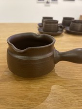 VINTAGE DENBY LANGLEY MAYFLOWER HANDLE GRAVY,SAUCE BOAT BROWN