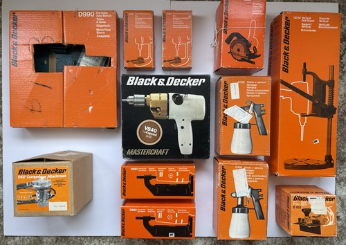 Vintage black decker drill - black, &