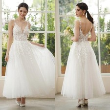 Tea Length Wedding Dresses V