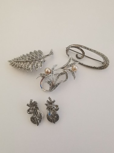 Vintage costume marcasite - ,