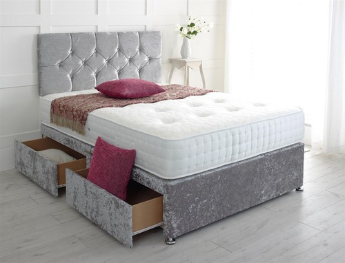 Tufted diamond crushed velvet - tufted,