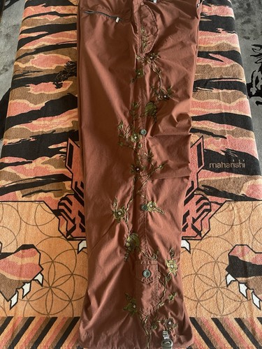 Maharishi burgundy red birds - burgundy,