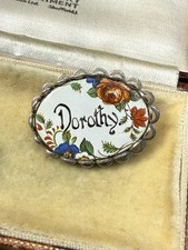 Vintage Dorothy Name Brooch