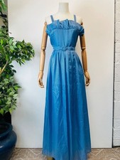 Vintage 80s Light Blue Check