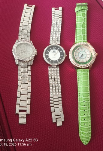 Three ladies bling watches all - watches,